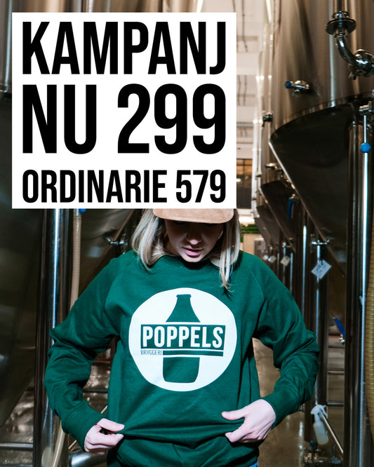 SWEATSHIRT GRÖN POPPELS BRYGGERI